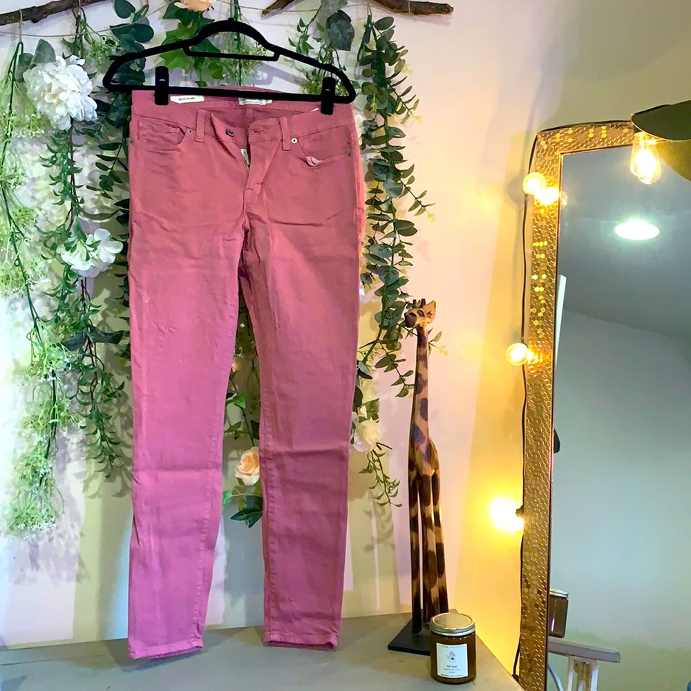 Lucky Brand Brooke Skinny Jeans in Pink 🌺